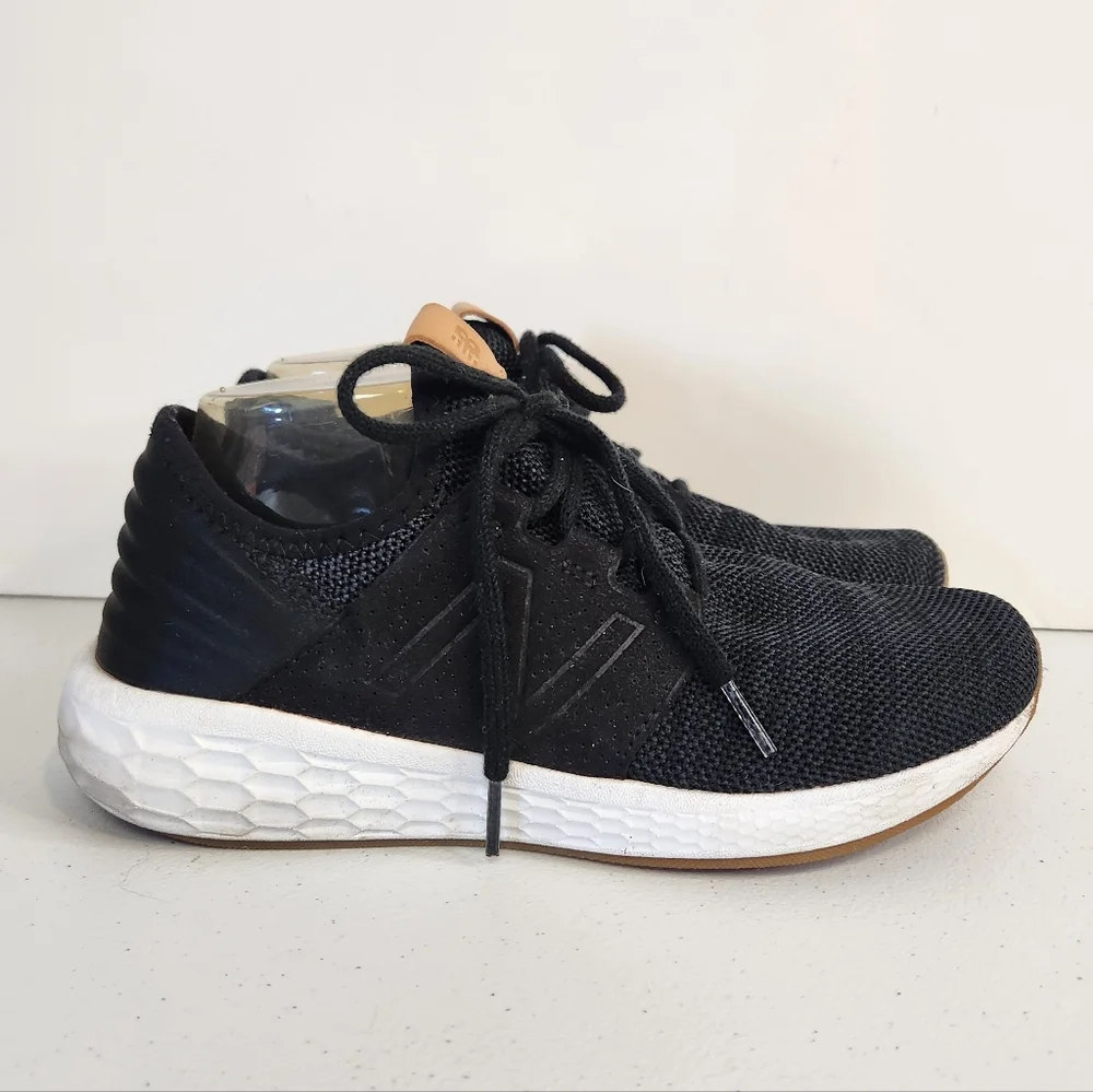 New Balance Shoes Womens 8.5 Cruz V2 Running Sneakers WCRUZKB2 Black Fabric - Picture 2 of 9